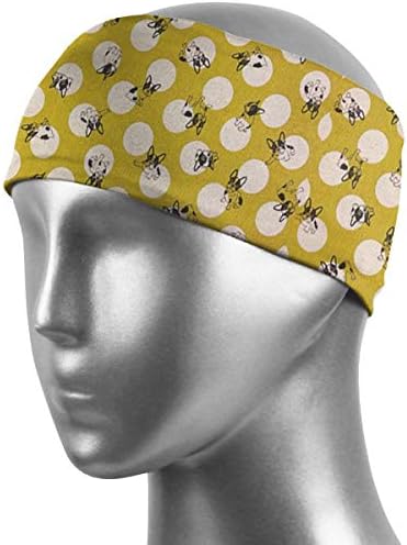 ヘッドバンド ヘアバンド ターバン スウェットバンド 髪飾り ヘアアレンジ 汗止め フレンチブルドッグ 吸汗 速乾 通気 抗菌防臭 薄型 幅広 柔らかい 伸縮性抜群 スポーツ用 洗顔用 メンズ レディース Tarunniketanpublicschool Com