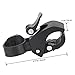 Foxnovo Universal 90-degree Rotating Bike Bicycle Handlebar Mount LED Flashlight Torch Mount Clamp Clip Holder Grip Bracket (Black)