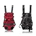Pettom Dog Front Backpack Carrier for Small Pet Outdoor Walking Hiking Travel (L, Pink)