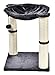 AmazonBasics Cat Condo Tree Tower With Hammock Bed And Scratching Post – 16 x 20 x 16 Inches, Greythumb 3