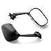 Krator Yamaha YZF R6 Black OEM Style Racing Mirrors - Left & Right (2008-2012) + KapscoMoto Keychain