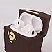 BlossomingLove Compatible with AirPods Case Keychain Full Protective Premium PVC Soft Rubber Silicone Cover Fashion Dope Self-Design Bape Style Ape Head Skin for AirPods Charging Case
