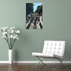 XYDQ Poster décoratif sur toile The Beatles Abbey Road 50 x 75 cm - Les Beatles, Paul McCartney, John Lennon, RIngo Starr, George Harrison XYDQ Poster décoratif sur toile The Beatles Abbey Road 50 x 75 cm – Image 5