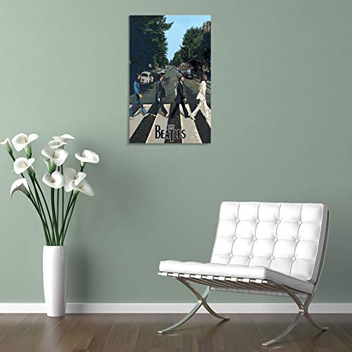 XYDQ Poster décoratif sur toile The Beatles Abbey Road 50 x 75 cm - Les Beatles, Paul McCartney, John Lennon, RIngo Starr, George Harrison XYDQ Poster décoratif sur toile The Beatles Abbey Road 50 x 75 cm – Image 6