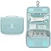 Mossio Hanging Toiletry Bag - Large Cosmetic Makeup Travel Organizer for Men & Women with Sturdy Hook (Sky Blue)