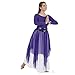 EUROTARD 39768 Adult Sheer Devotion Single Layer Overlay/Sequin Belt Sold Separately (Purple)