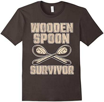 Mens Wooden Spoon Survivor Vintage Parental Guidance Comedy Tee Medium Asphalt