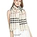 Long Check/Tartan Scarf - Women's Men's Lightweight Polyester Shawl Multi Colors 74.8
