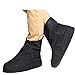 Waterproof Shoe Covers Reusable Shoes Covers Protective Zippered High Elastic Fabric Thicken Sole Slip-resistant