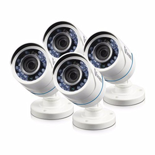 Swann SRPRO-T845WB4-US PRO-T845 HD 720p CCTV Security Bullet Camera w Night Vision 4- PACK