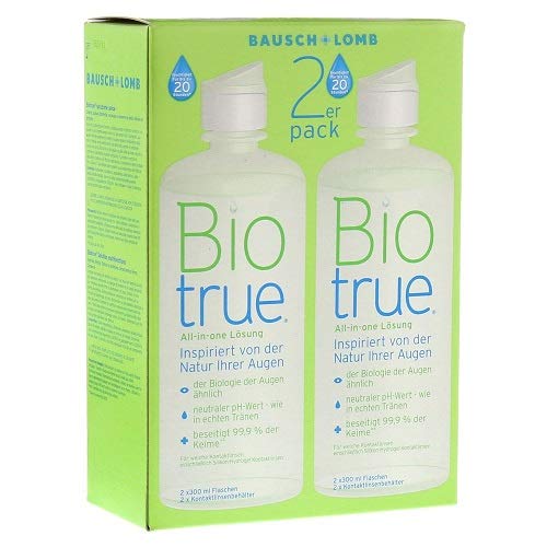 Biotrue MultiPurpose Contact Lens Solution 2 x 300 ml Pack (Twin Pack