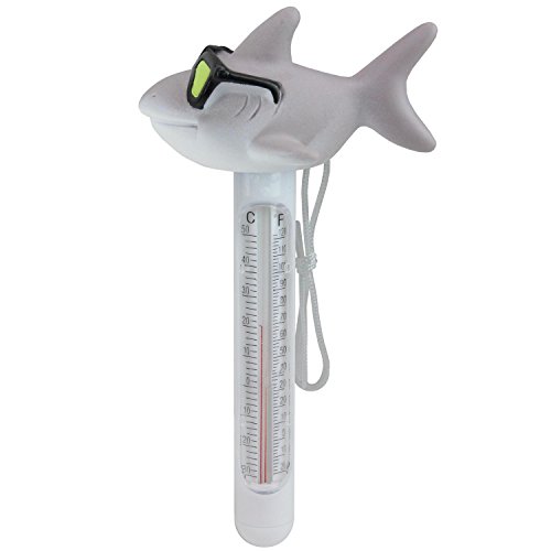 7.75” Shark Swimming Pool Thermometer with Cord