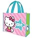 Vandor 18673 Hello Kitty Stripes Large Recycled Shopper Tote, Pink