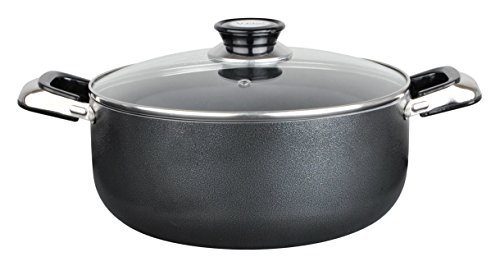 Aramco Alpine Gourmet Aluminum Non-Stick Coating Open Stock Dutch Oven, 18 quart, Silver/Gray