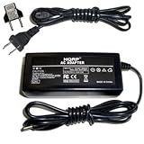 HQRP AC Adapter / Charger for Canon CA-570 fits FS200 (Silver / Red / Blue) , FS20, FS21, FS22 Digital Camcorder with USA Cord & Euro Plug Adapter