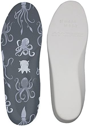 NUMOB Squids And Octopi In Navy Shoe Insoles Inserts Orthotics Foot Arch Support
