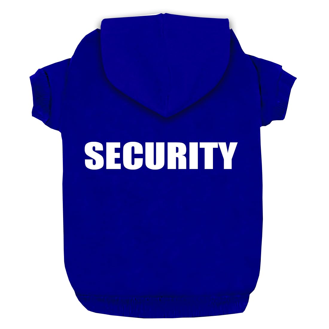 Izefia Security Dog Hoodies Clothes Apparel Winter Sweatshirt Warm Sweater Cotton Puppy Hoodie for Small Dog Medium Large Cat Blue, XXL