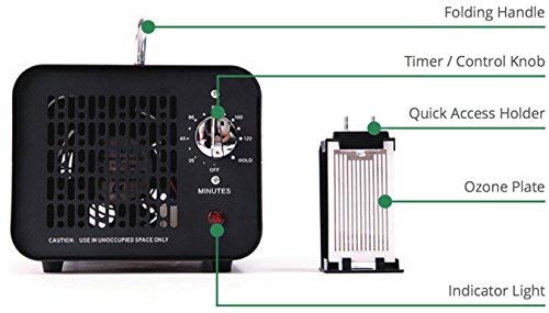 Alpine Air 150W 80,000 mg/h Ozone Generator Air Ionizer Ozone Odor Eliminator for Home and Kitchen, Commercial Ozone Machine Odor Removal Air Purifier for Office, Cars, & Rooms