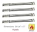 VICOOL hyB678 (4-Pack) Universal Barbeque Grill Replacement Stainless Steel Pipe Burner Replacement for Kenmore Sears Models: 122.16134, 122.16134110, 415.16107110, 720-0773