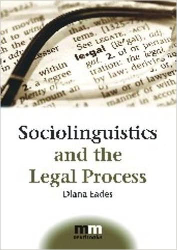 Amazon Com Sociolinguistics And The Legal Process 5 Mm Textbooks 5 9781847692535 Eades Diana Books