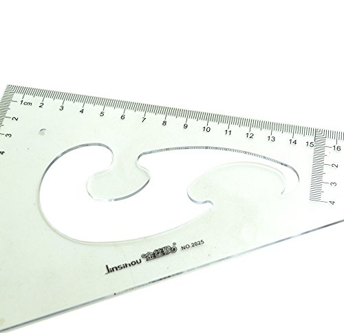 BronaGrand Large Triangle Ruler Square Set, 30/ 60 and 45/ 90 Degrees, Set of 2