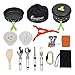 Bisgear Camping Cookware Mess Kit for Backpacking Gear - Camping Pots and Pans Set with Stove Cups Plates Flatware - Camping Cooking Set Accessories - Survival Gear and Equipment
