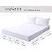 DOWNCOOL Zippered Waterproof Mattress Encasement Cover- Include 2 Bonus Pillowcase- Breathable Six Sided Mattress Protector (12-15 deep, Queen)