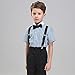 HANERDUN Kids Suspenders Bowtie Sets Adjustable Suspender Set for Boys and Girls