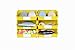Triton Products 3-235YWS LocBin 8 Piece Wall Storage Unit with 10-7/8 Inch L x 11 Inch W x 5 Inch H Yellow Interlocking Poly Bins, 6 CT, Wall Mount Rails 8-3/4 Inch L with Hardware, 2 pk