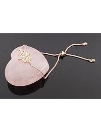 Piensa en la mano de Fátima y el mal de ojo con cuentas de estrás, cadena de serpiente, pulsera, tobillera, colgante, collar, conjuntos de joyas para mujeres y niñas