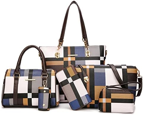 Amazon.com: Leather 3-Piece Bag Set for Women, Brown  display picture 3