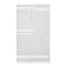 Welhome Basic 100% Cotton Towel (White) - 8 Piece Set - Quick Dry - Absorbent - Soft - 434 GSM - Machine Washable - 2 Bath - 2 Hand - 4 Wash Towels