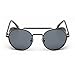 LOMOL Retro Steampunk Rock Metal Frame Personality UV Protection Round Sunglasses For Women&Men(C1)