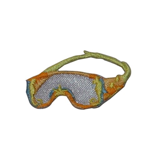 ID 7534 Tropical Snorkel Goggles Patch Diving Ocean Embroidered Iron On Applique