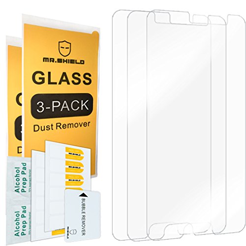 [3-pack]- mr shield for htc u play [tempered glass] scr…