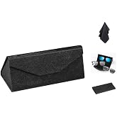 Solala Magnetic Folding Hard Shell Sunglass Case Compatible with Maui Jim Sunglass