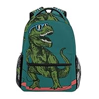 School Backpack Skateboard Dinosaur Teens Girls Boys Schoolbag Travel Bag