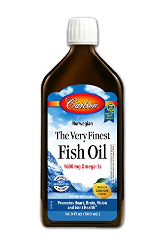 Carlson The Very Finest Fish Oil, Lemon, Norwegian, 1,600 mg Omega-3s, 500 mL