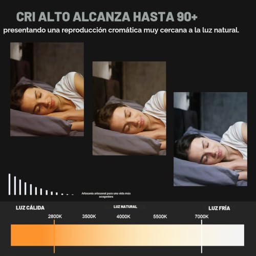 RUYI 72W Living Room Ceiling Lamp, 6 Rings Modern LED Ceiling Light with Remote, 6400LM | 2800-7000K, brillo 5-100% ajustable, memoria ligera, CRI 90+, para salón/dormitorio/cocina/sala de estar/pasillo/comedor
