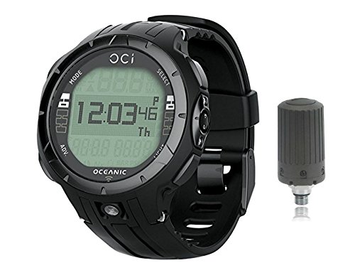 Oceanic OCi Personal Wrist Dive Computer USB With Transmitter, Black Out