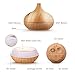 Aphaca Portable USB Air Humidifier Essential Oil Diffuser Aroma Diffuser Cool Mist Ultrasonic Humidifier with Fan and Night Light