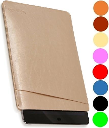 V.M iPad mini 3 / 2 / 1 Sleeve Leather Slip In Case 'High''Quality' 7.9in Tablet Sleeves iPadmini Covers 7.9-Inch Cases iPadcase Cover 7.9inch Slip-In 7.9 Inch Slipcase Gold
