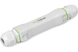 FASTCALBING Waterproof Direct Burial PoE Extender for IP Camera, Ethernet Extension Breaking 100m Distance Limit, Outdoor PoE