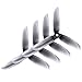 DALPROP Cyclone T5046C Pro 5 Inch 3-Blade Propeller 5046 CW/CCW Props for FPV Racing Quadcopter Drone Crystal Black (16pcs)