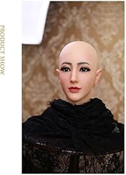 Minaky Soft Silicone Realistic Female Head Mask