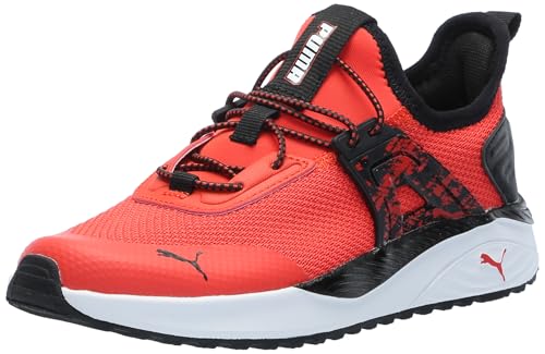 PUMA Alternative Closure Shoes Pacer 23 Sneaker, 13 US Unisex Little Kid, Red Black White