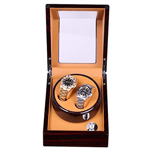 Watch Winder, 2+0 Electric Motor Box Automatic Ultra Quiet Mechanical Watches Winding Box Decorative Rotate Box, Five-Speed Adjustable