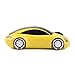 HDE 2.4GHz Sports Car Shape Wireless Ergonomic Optical Mouse with Adjustable DPI (Spider Yellow)