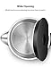Electric Kettle Temperature Control (PRO), Double Wall 100% Stainless Steel Kettle with Real Time LED Display, Safe Touch and Cordless Tea Kettle, SpeedBOil System Fast Heating and Smart Warming Function, 2 Year Warranty, Aicok