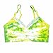 Coobie Strappy V-Neck Lace Trim Bras, Tie Dye